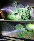 Beast Bright 99000 Lumens LED Flashlight Rechargeable With USB Cable wide and narrow beam demonstration