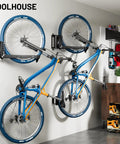 Bike Rack Wall Mount For Garage And Indoor Use, Space Saving Vertical Holder Up To 77 Lbs, Fits 3.2 Inch Tire Widths And 18 Inch To 29 Inch Wheels, Ideal For Road Mountain And E Bikes, No Heavy Lifting