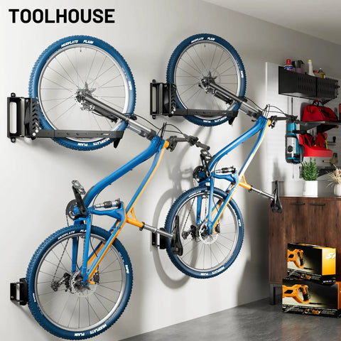 Bike Rack Wall Mount For Garage And Indoor Use, Space Saving Vertical Holder Up To 77 Lbs, Fits 3.2 Inch Tire Widths And 18 Inch To 29 Inch Wheels, Ideal For Road Mountain And E Bikes, No Heavy Lifting