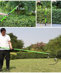 Premium Street Tough Insulated Rescue Hook Deadstick For Master Electricians And Emergency Staff Rock Solid Fiberglass Hot Stick extended for voltage isolation in foliage.