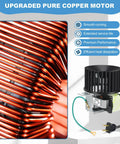 High Airflow Replacement Motor Assembly For Bathroom Exhaust Fans Ultra Quiet Upgrade Compatible With Models 9417 9417D 9417DN showing copper wiring and motor unit