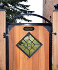 Do Not Enter Sign For Private Residence No Trespassing Keep Out Durable Acrylic Safety Sign on wooden gate
