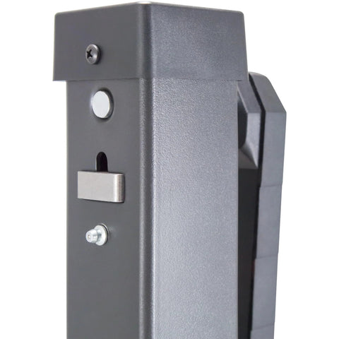 DLx-SF Marine Jack side view, swivel, 2,000 lb capacity, gray metal