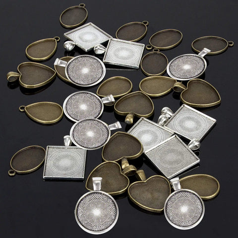 31 Piece Resin Jewelry Making Kit With Flexible Silicone Molds And Versatile Pendant Trays For Side Hustle Crafters Seeking Buttery Smooth Releases In Hearts Round Square Teardrops And Ovals Shapes