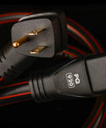 Kickass 20 Amp Power Conditioner With Non Sacrificial Surge Protection For Home Audio And Hi Fi Rigs, close-up of power cables.