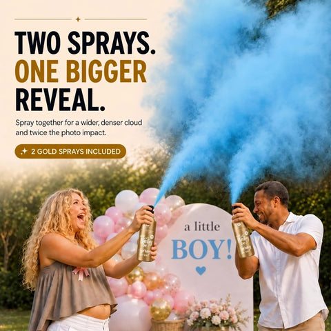 Legit Blue Gender Reveal Smoke Fire Extinguisher Spray 2 Pack For Dead On Snap Shots And Hype Baby Shower Vibes With Dense 10 Foot Blue Cloud Burst For Indoor Outdoor Use