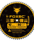10 Inch 80 Tooth Pro Grade Ultra Finish Table Saw Blade With Five Eighths Inch Arbor, 0.098 Inch Kerf, ATB Grind, Tungsten Carbide