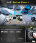Android 15 Car Stereo Upgrade for Kia Soul 2014 2015 2016 2017 with 9 inch touchscreen showing backup camera and SWC interface