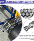 Beefed-Up Heavy Duty Steel 44 Inch Go Kart Live Axle Kit With 1 Inch Bore And 3/4 Inch Step Down Ends installed on go-kart