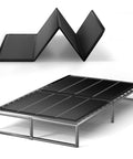 Tough As Nails Twin Bunkie Board 38 X 75 Inches Folding Mattress Support Platform with black non-slip surface.