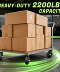 8 Inch Caster Wheels Set Of 4 With 2 Brakes And 2 Fixed Heavy Duty 2200 Lb Solid Rubber Plate Casters on dolly with boxes