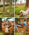 3 In 1 Camping Hammock Tent With Mosquito Net And Rainfly used in yard, park, hiking, and camping settings