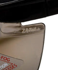 Close-up of Blue Mirror Safety Glasses With UV Protection Anti Scratch And Anti Fog Coating showing ANSI certification detail.