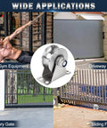Beefy Stainless Steel Pulley Wheel For Rope And Cable Systems, Wall Mounted U Type Block 2 Pack in gym and gate applications