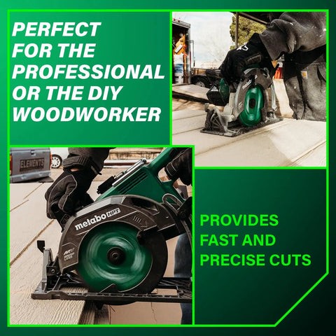 Using 36V Cordless Circular Saw With Battery Pack Lightweight Rear Handle Design 7-1/4 Inch Blade Brushless Motor Electric Brake for precise cuts