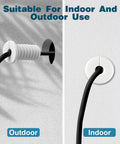 White 4 Pack Split Cable Grommet Three Quarter Inch Waterproof Anti Slip Wall Pass Through Bushing For Starlink Satellite Dish.
