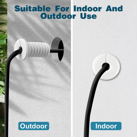 White 4 Pack Split Cable Grommet Three Quarter Inch Waterproof Anti Slip Wall Pass Through Bushing For Starlink Satellite Dish.