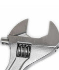 12 Inch Adjustable Wrench With Laser Etched SAE And Metric Scales, Large Knurl For Quick, Smooth Jaw Adjustment, Chrome Finish Carded AC212VS