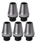 Cable Glands Strain Relief Wire Connectors For Hanging Lights And Ceiling Pendants Black Metal 5 Pack One Eighth IP Thread Protect Wires From Loosening And Rotation