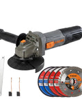 No Nonsense 4-1/2 Inch Angle Grinder 7 Amp 12000 Rpm Built Tough With Durable Housing And Turbo Rim Diamond Blade for concrete and steel cutting.