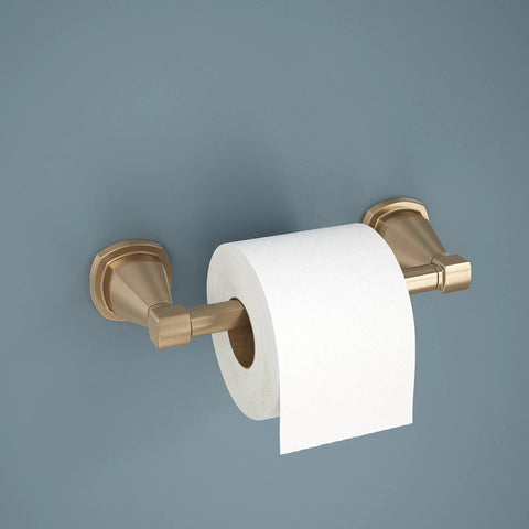 Pivoting Toilet Paper Holder In Champagne Bronze Finish Wall Mount Bathroom Accessory Durable Corrosion Resistant Hardware