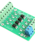 4 Channel Optocoupler Photoelectric Isolator Module Level Voltage Converter For PLC Signals PNP NPN To NPN 12V To 3.3V Plug And Play