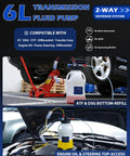 Heavy Duty All In One Transmission Fluid Pump With Pneumatic Transfer System, 6 Liter Capacity in automotive use