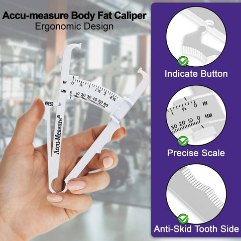 On The Go Body Fat Caliper That Gives Quick, Easy Readouts For Real World Fitness Goals, A Handy, Pocket Size Companion