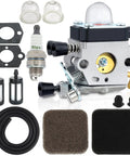 FS80R Carburetor Upgrade for STHIL String Trimmers and Hedge Tools with gaskets, spark plug, fuel filters, and maintenance kit.