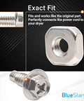 Heavy Duty Dryer Terminal Block Screw Kit Replaces 279393D 279393VP AP3020386 For Whirlpool Kenmore Dryers Pack Of 3 Durable Replacement Part Easy Install, metal screw close-up