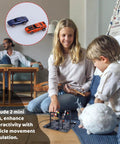 Children playing with LED Traffic Light Soldering Kit For DIY Fans And STEM Learners Realistic Traffic Signal Circuit Board With Light Sensor Educational Electronics Project For Home School Learning Sounds Included, includes mini cars