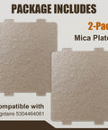 Waveguide Cover for Microwave Oven Replacement 5304464061 Mica Plate Sheets Two Pack Durable Repair Part image