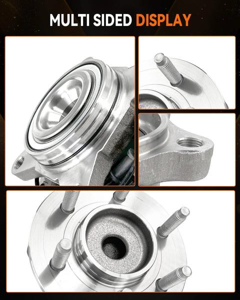 Collage view of 2 Pack Front Wheel Bearing Hub Assembly 515042 Fits Ford Expedition 2003 To 2006 And Lincoln Navigator 2WD 6 Lug