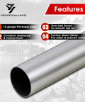 2.5 Inch T304 Stainless Steel Custom Exhaust Pipe Kit 16 Gauge Tubing Mandrel Bent Pipe Straight And U Bend Universal Includes Two Packages For Easy Slip Fit Installation
