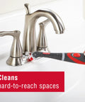 Cordless Power Scrubber With Multi Purpose Head cleaning sink faucet, water resistant scrub brush for home kitchen bathroom grout tile shower tub, 60 oscillations per second