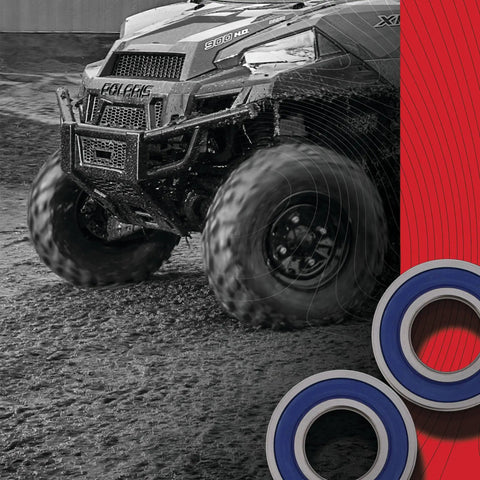 ATV in mud with Wheel Bearing Seal Kit For Kawasaki Yamaha Replacement Set Built Tough With Triple Lip Seals And Stainless Steel Garter Spring