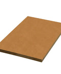Badass Hella Durable Single Wall Corrugated Sheets 48 By 24 Inches Pack Of 5 stacked kraft boards for pallet shielding.