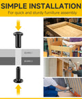 Real Deal 1/4-20 By 1 Inch Flat Head Socket Cap Screws And Barrel Nuts Kit With Black Oxide 304 Stainless Steel installation guide.