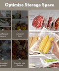 Powerhouse Vacuum Sealer For Food With 90KPa Power And 7 In 1 Modes Damp Moist Dry Canister And More Freshness Storage Bag Included Big Size No Pressing Needed sealing corn and meat in bags to optimize storage space
