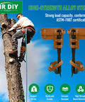 Heavy Duty Alloy Steel Tree Climbing Spikes Set With 350 Lb Load Capacity And Safety Seat for climbing and arborist work