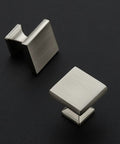 25 Pack Brushed Nickel Cabinet Knobs And Square Drawer Pulls For Kitchen And Dresser Easy Install Rust Resistant Silver Hardware
