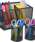 Magnetic Pen Holder With Heavy Duty Magnets Metal Pen Cup And Marker Storage Organizer for whiteboards, fridges, lockers.