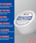 9570 Rosin Soldering Paste Flux No Clean For Electronics, Quick Bonding, 2.29oz jar, ideal for circuit boards and copper wires.