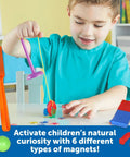 Child using Magnet Movers STEM Kit For Kids, Hands On Magnetic Exploration To Boost Critical Thinking And Fine Motor Skills