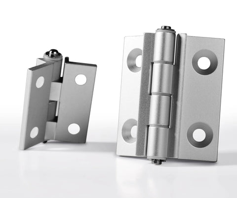 SAIYEN torque position control hinges, aluminum alloy, 1.85-inch, 2-pack, silver finish