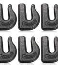 Six Pack Weld On Grab Hooks Three Eighths Inch Tow Chain Hooks G70 Forged Clevis Weldable Hooks For Tractor Buckets Trailers And Rigging Heavy Duty Lifting And Pulling On Farm Or Shop 6600 Lb Working Load Limit
