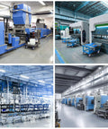 Industrial machinery setup with carts using Heavy Duty 6 Inch By 2 Inch Caster Wheels With Polyurethane Tread On Polypropylene Core