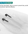 Detail of cuff pen pocket on Snag This Kickass ESD Anti Static Lab Coat With Protective Hood And Secure Cuff Design.