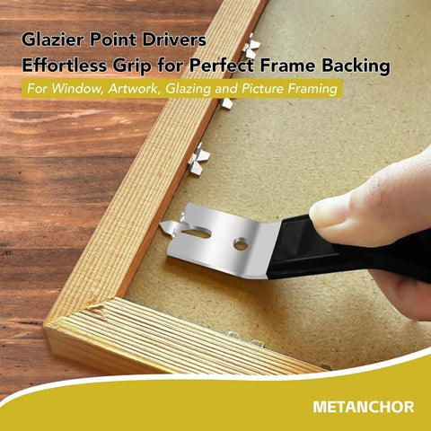 Heavy Duty Glazier Point Driver Tool With Zinc Iron Build For No Fuss Window Glass Setting And Picture Frame Installation Featuring Breeze Glide Mechanism And Rock Solid Construction For Quick Home Fixes