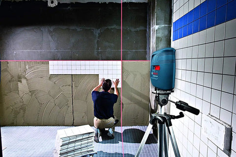Cross Line Laser Level With 3 Lines, Self Leveling Within 4 Degrees, 15 Meter Range, Class 2, used for wall tiling